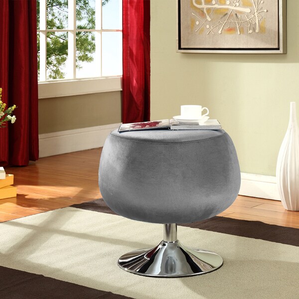 Shop Silver Occasional Stool - Free Shipping Today - Overstock - 7154876