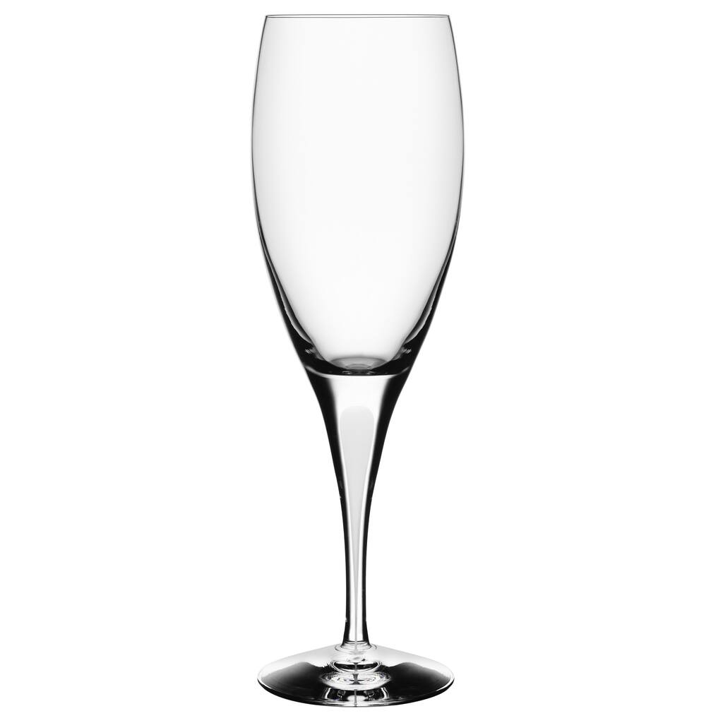 Orrefors Intermezzo Satin Wine Glass with White Drop