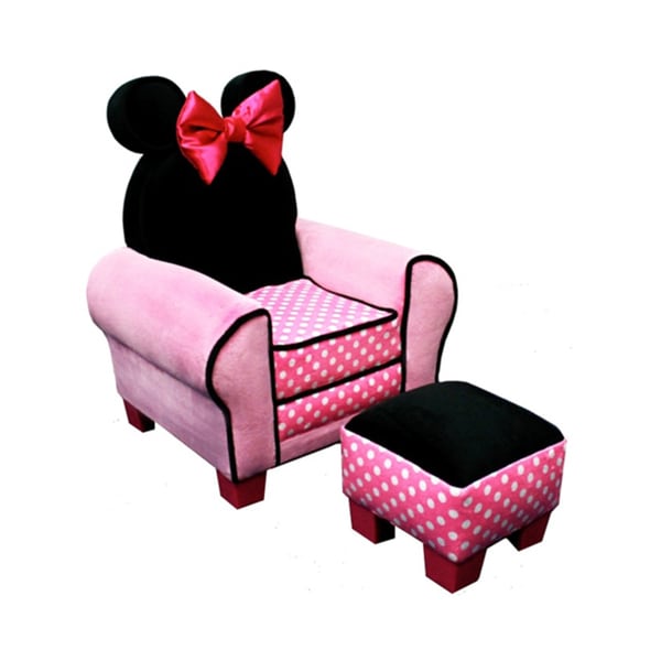 minnie mouse chair with ottoman