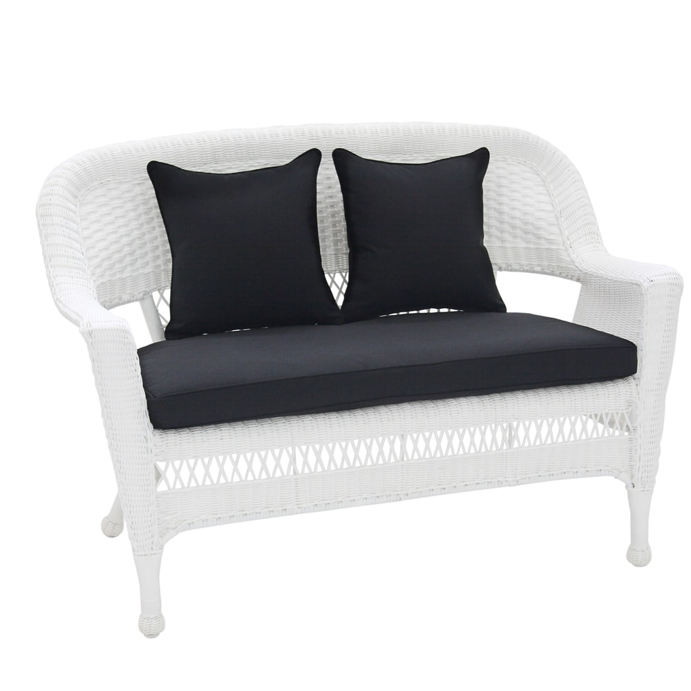 Patio Loveseat Cushion With Pillows