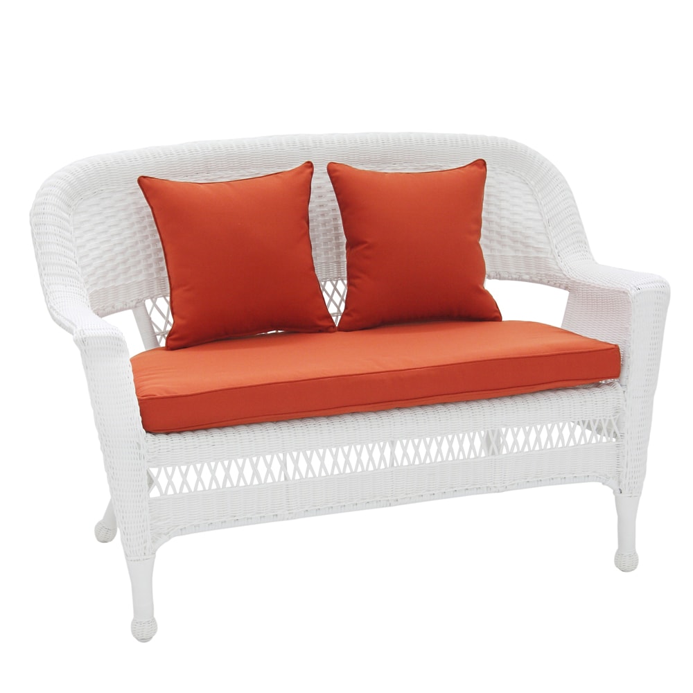 Patio Loveseat Cushion With Pillows