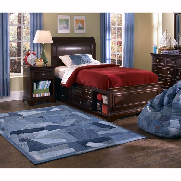 Beaufort Denim Blue Sleeves Rug (5' x 7'6) Alexander Home 5x8   6x9 Rugs