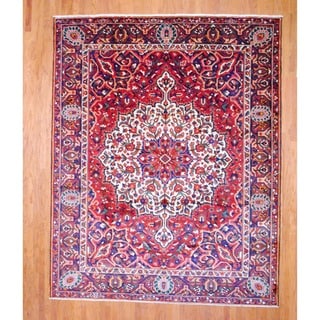 Persian Hand knotted Bakhtiari Red/ Brown Wool Rug (9'3 x 11'7) 7x9   10x14 Rugs