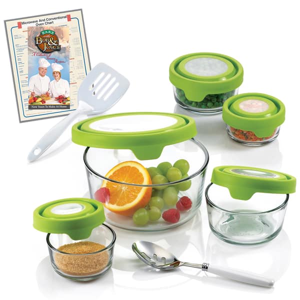 Anchor Hocking - Food Storage Containers with Lids, 4-Piece Set