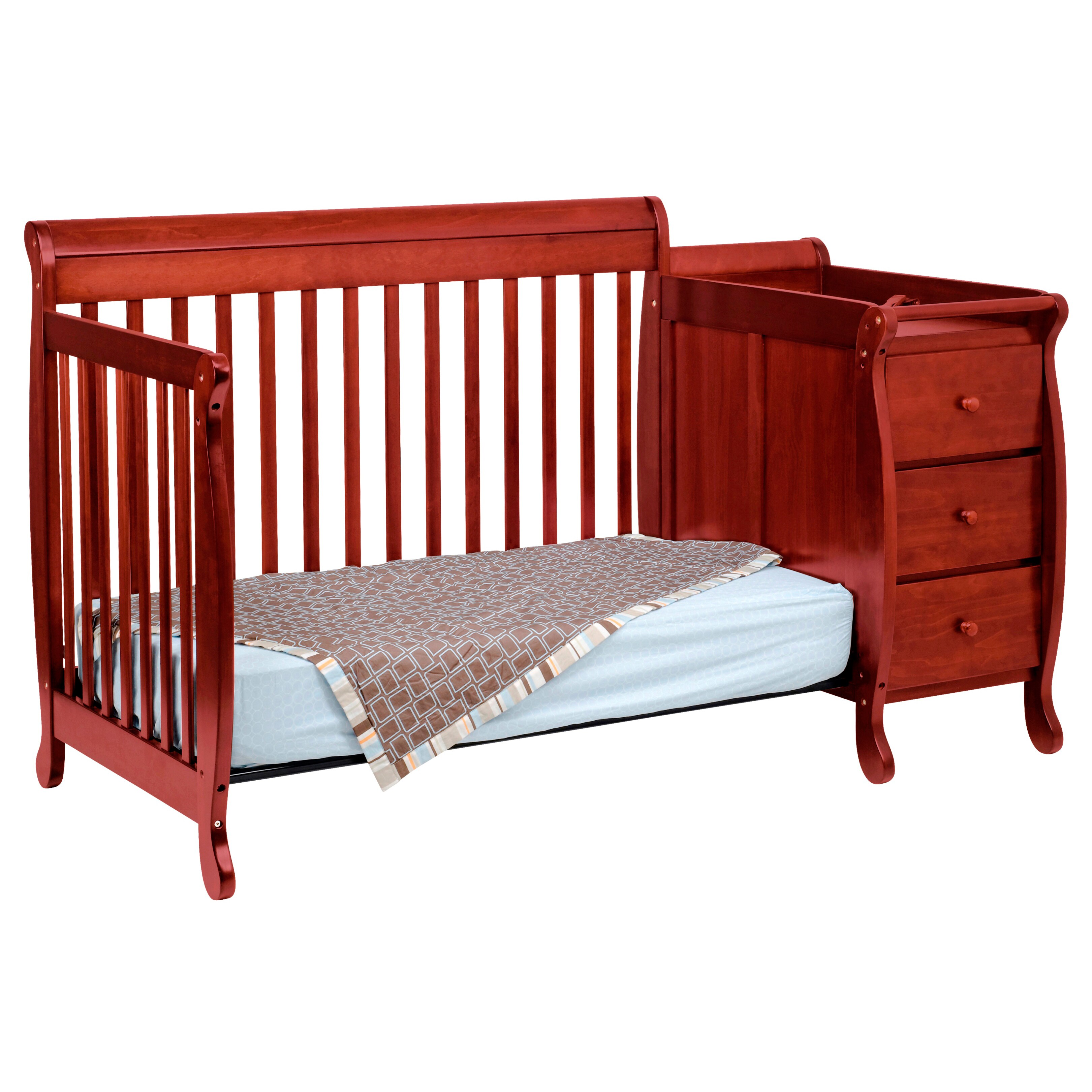 Shop Davinci Kalani Cherry Finish Crib And Changing Table With