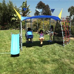 Shop Ironkids Premier 650 Complete Fitness Playground Swing Set with ...