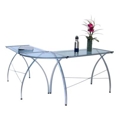 Calico Designs Jameson LS Silver/ Blue Glass Workcenter