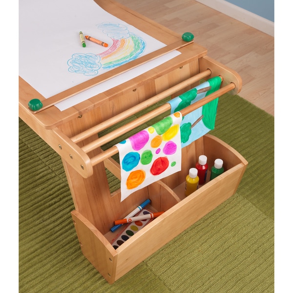 kidkraft drying rack & storage art table