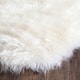 Jungle sheep skin white rug