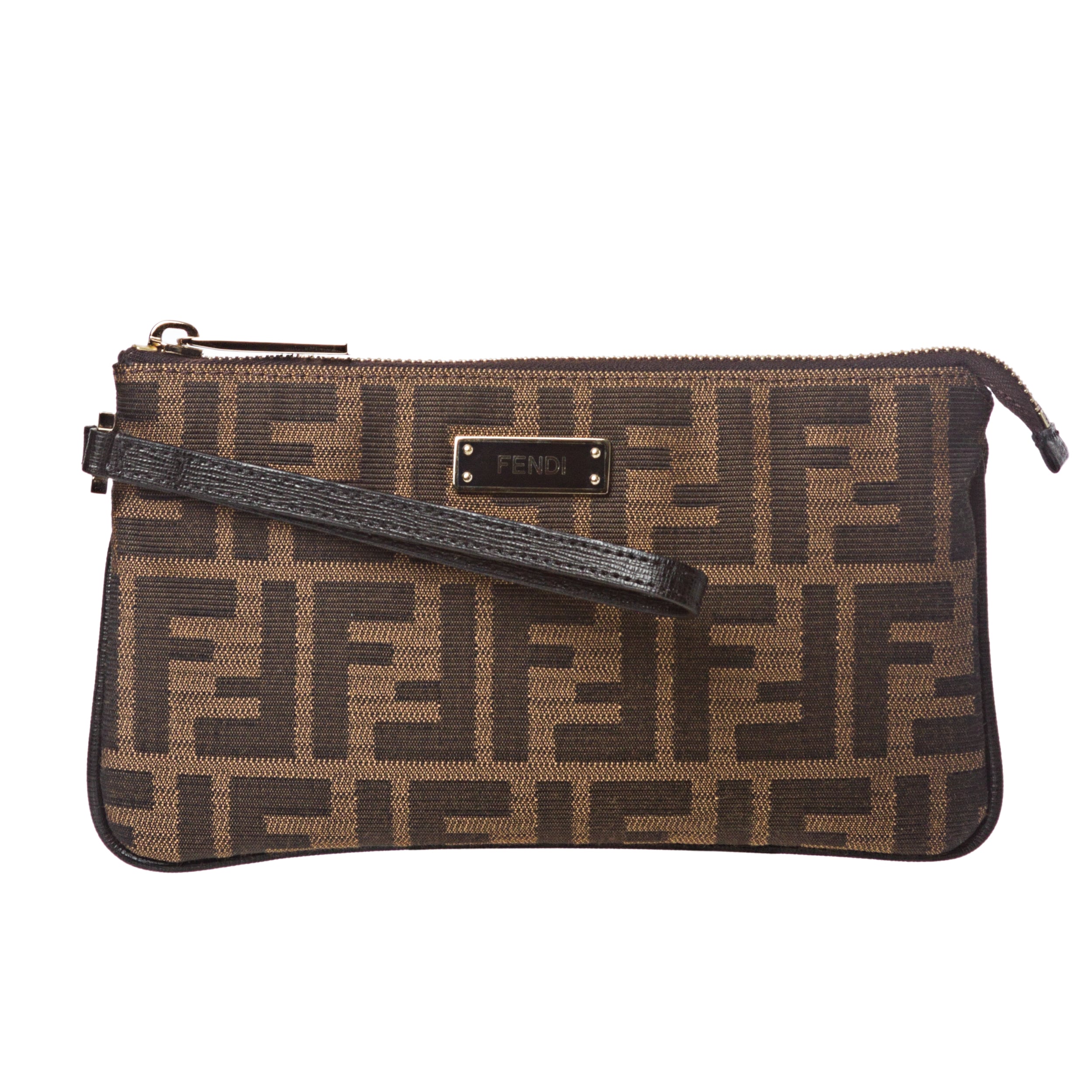 fendi zucca wristlet