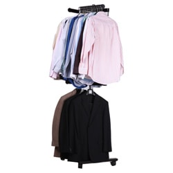 Mom's Rack Luxury Heavy-duty Two Tier Spinning Rolling Clothing and ...