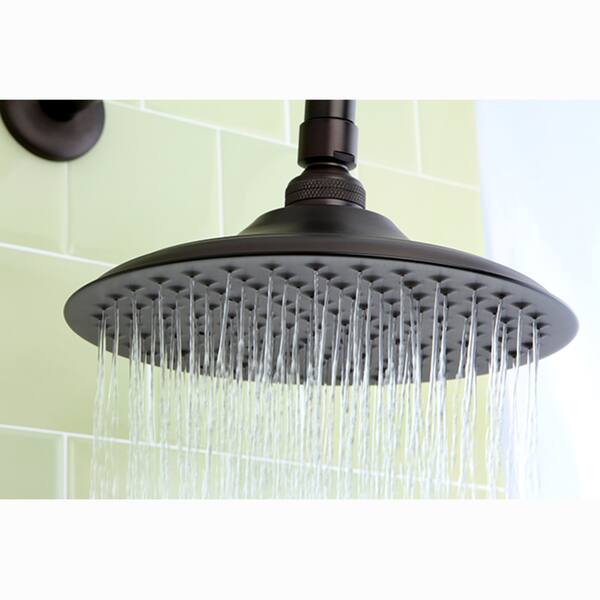 8 Rainfall Nozzle Shower Head - 19 Extended Arm - Oil Rubbed Bronze