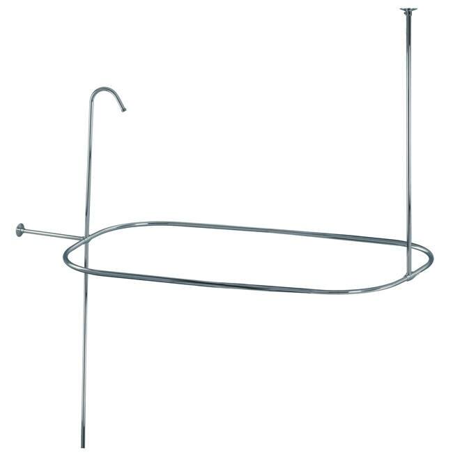Kingston Brass Shower Curtain Rod/ Shower Riser Set