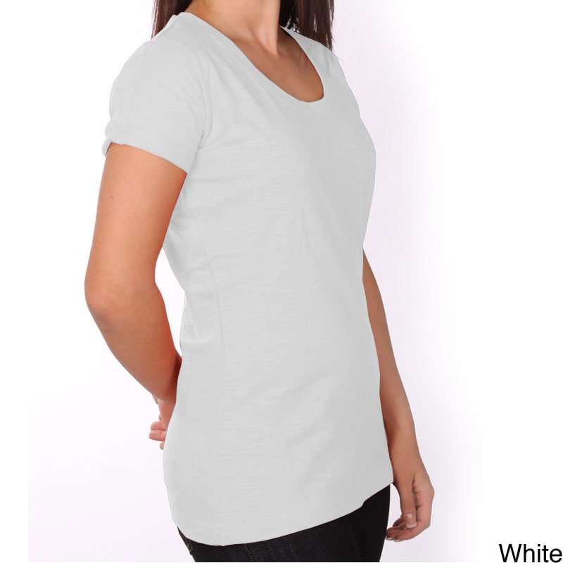 Dickies Dickies Ladies Slub Jersey Scoop Neck Tee White Size XS (2  3)