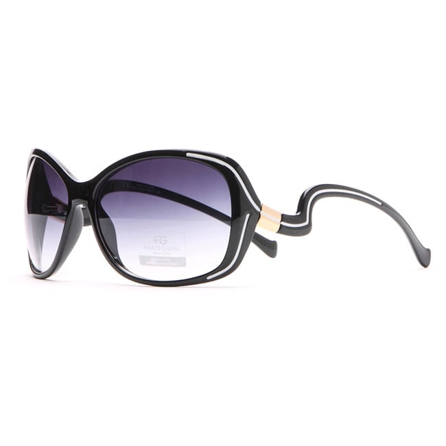 Anais Gvani Outlined Fashion Sunglasses With Curvy Details