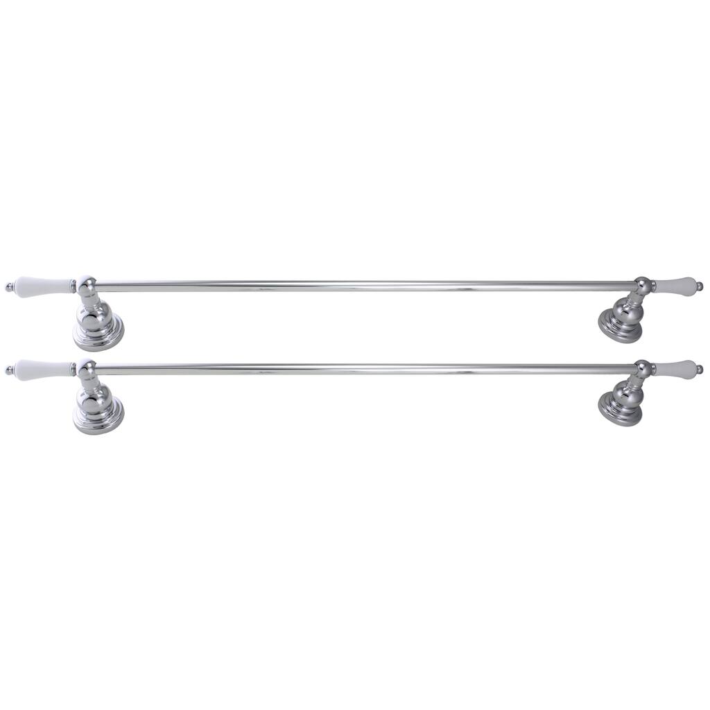 Danze Chrome/ White Porcelain Towel Bar Set