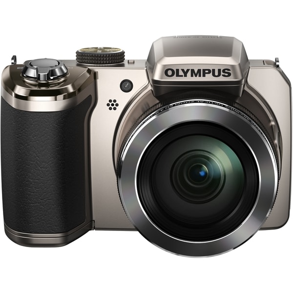 Olympus Traveller SP-820UZ iHS 14 Megapixel Compact Camera - Silver