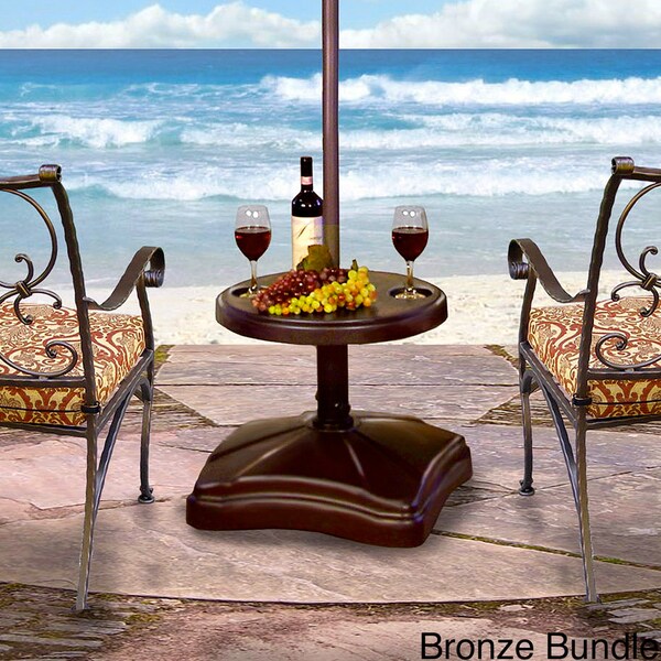 shademobile rolling umbrella base with table