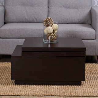 Nikka High Gloss Lacquer Finish Swivel Lift Top Hidden Storage Coffee Table Overstock 7182999