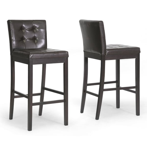 Baxton Studio Prospect Brown Modern Bar Stool (Set of 2)   14671247