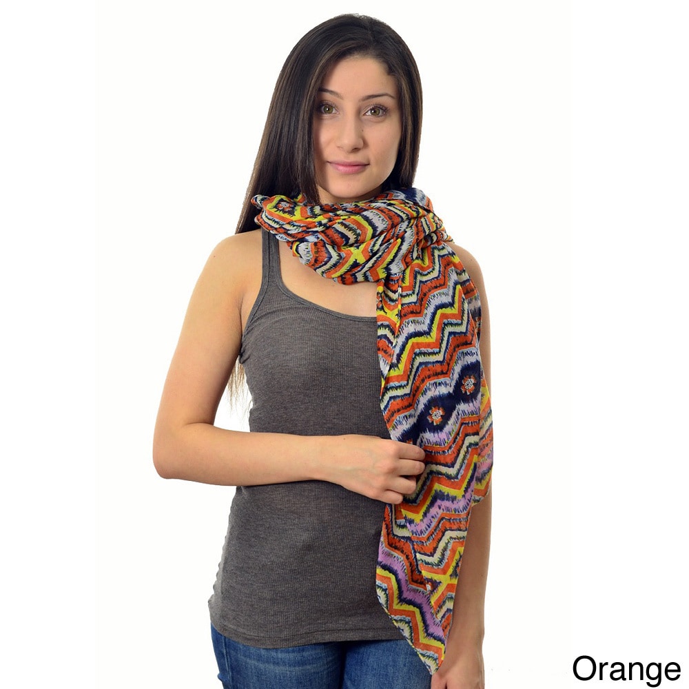 La77 Womens Zigzag Scarf