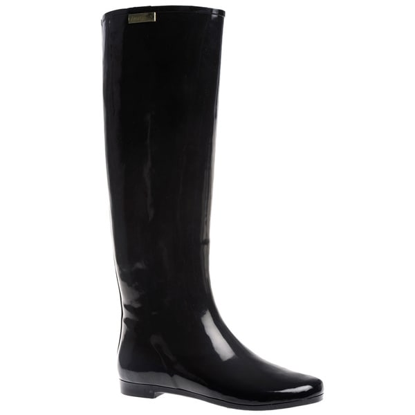 Henry Ferrera Women's 'Colorado' Solid Knee High Rubber Rain boot ...