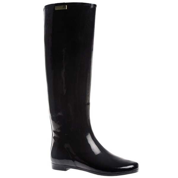 Shop Henry Ferrera Women's 'Colorado' Solid Knee High Rubber Rain boot ...