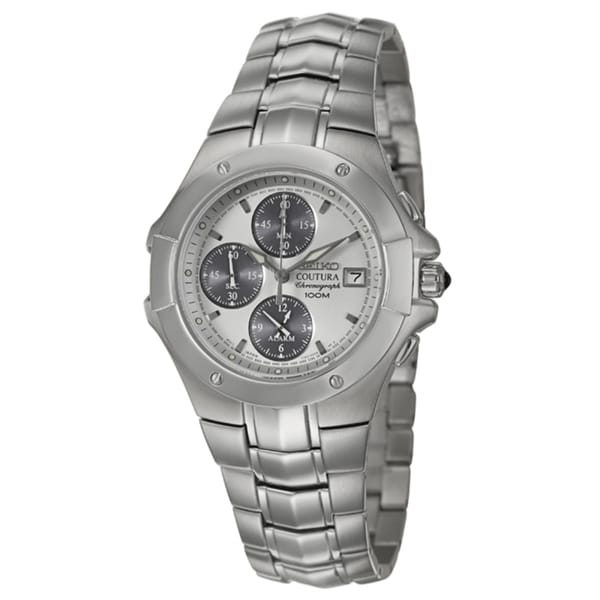 Seiko Men's 'Coutura' Stainless Steel Chronograph Watch Seiko Men's Seiko Watches