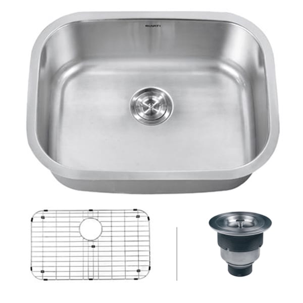 Ruvati Undermount 16 Gauge Single Bowl Kitchen Sink Ruvati Kitchen Sinks