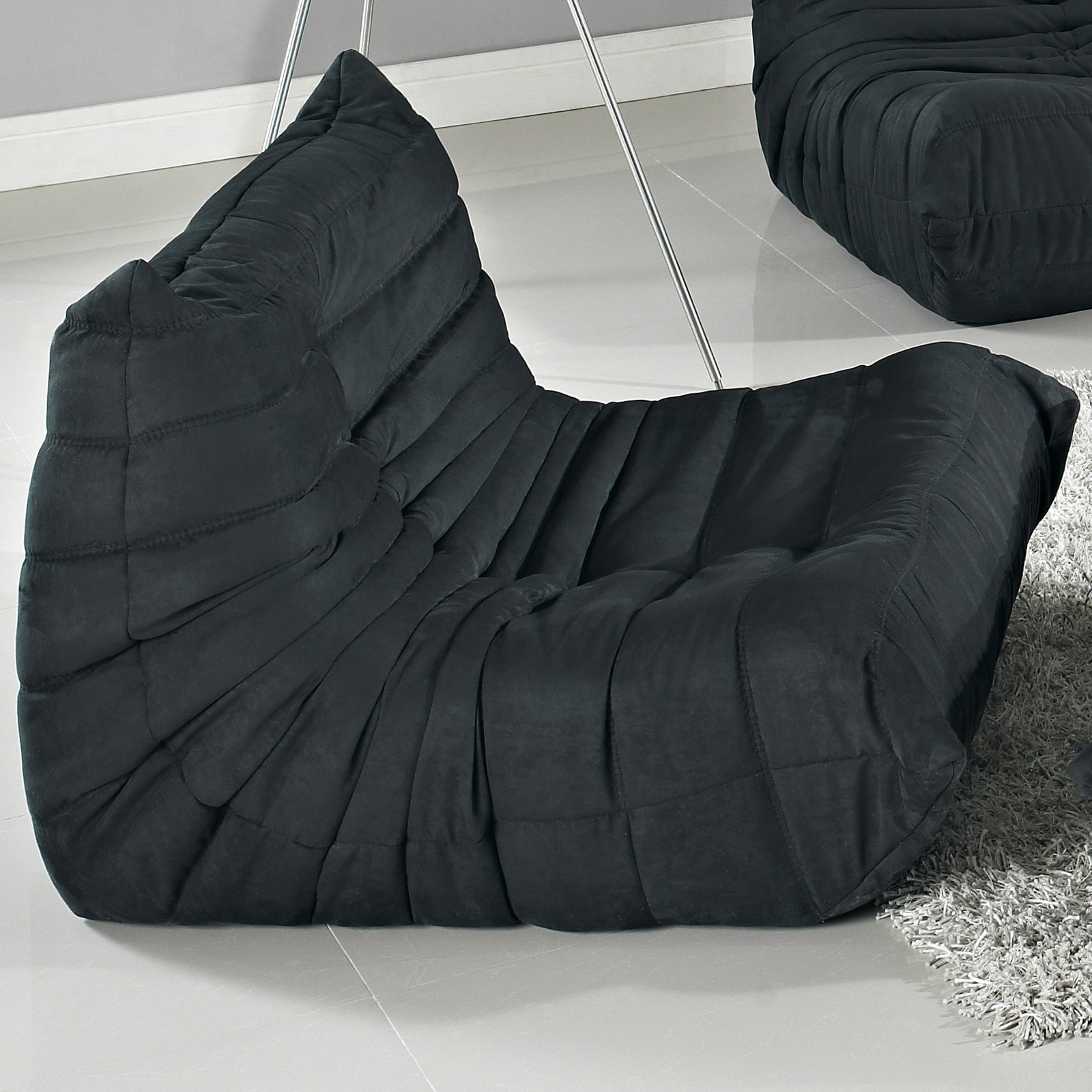 Waverunner Modular Black Sectional Chair