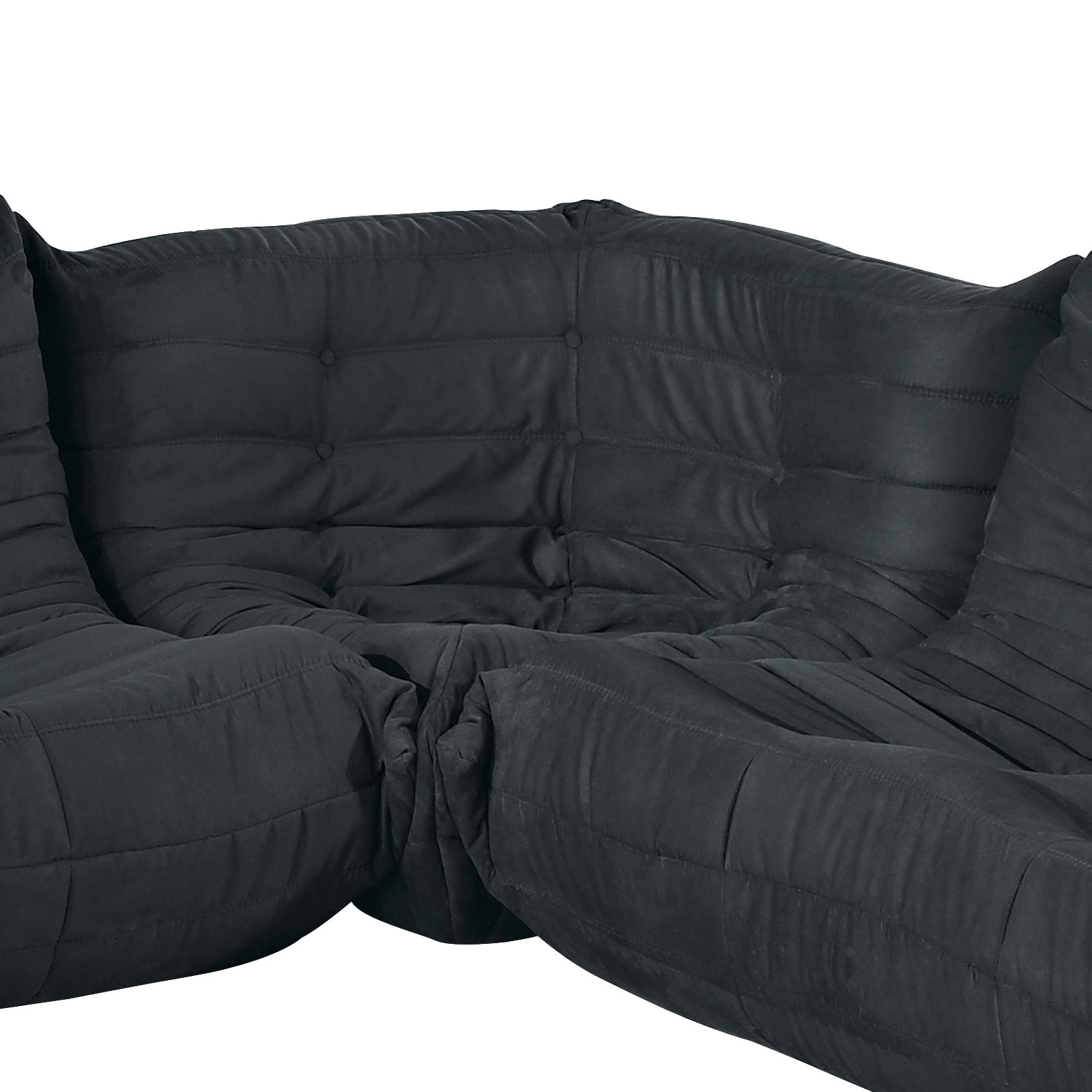 Waverunner Modular Black Sectional Corner