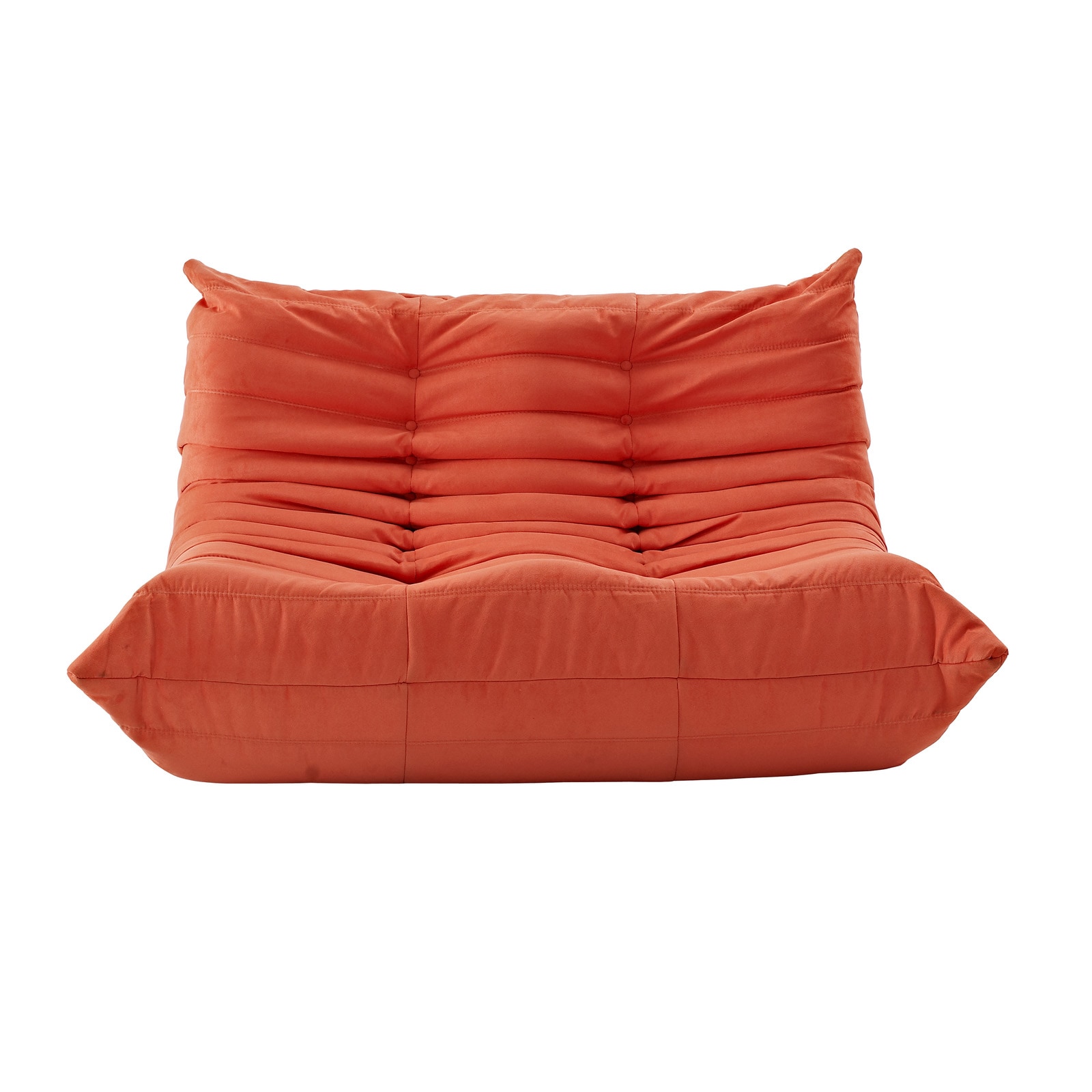 Waverunner Modular Orange Sectional Loveseat