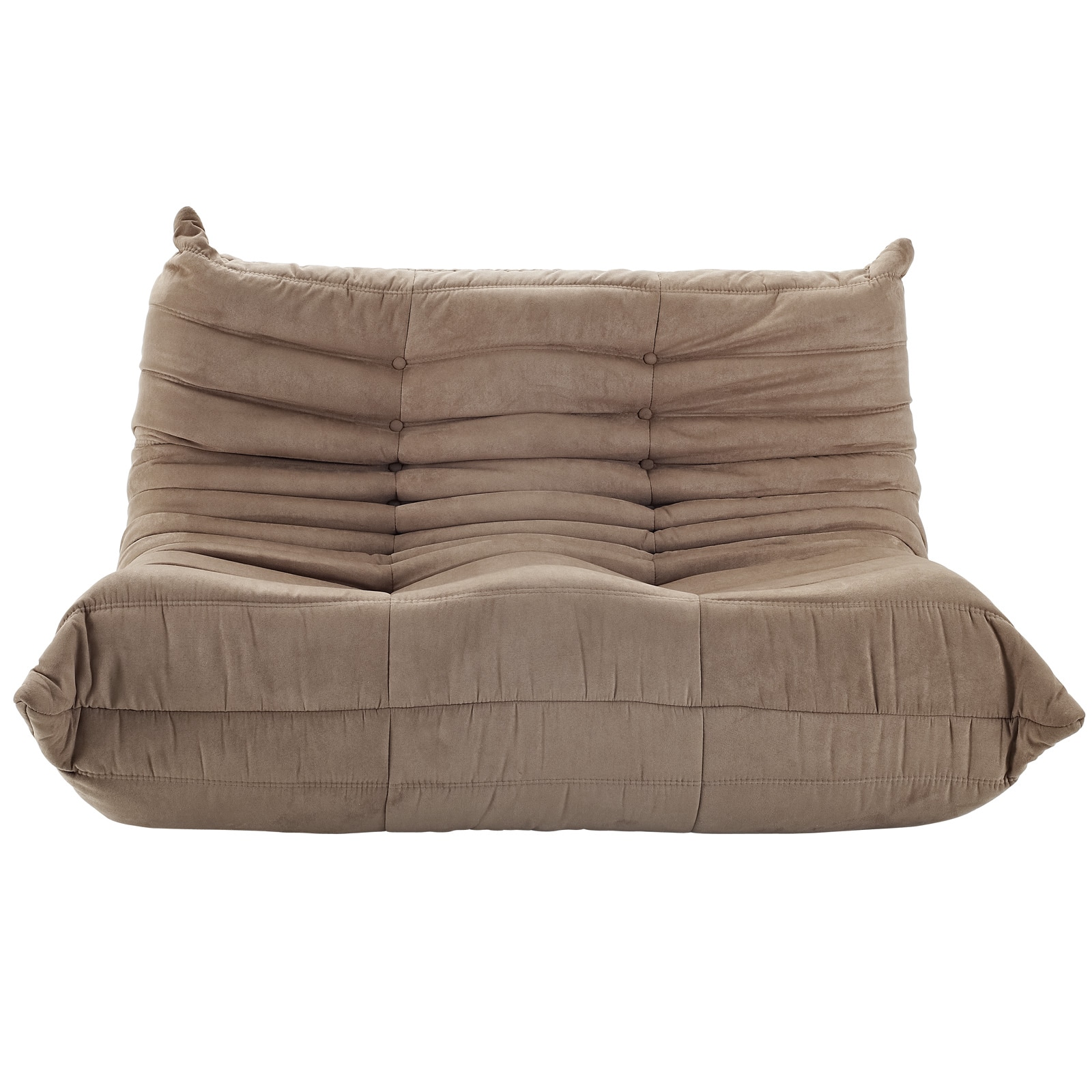 Waverunner Modular Brown Sectional Loveseat