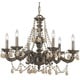 preview thumbnail 1 of 0, Crystorama Sutton Collection 6-light Venetian Bronze Chandelier