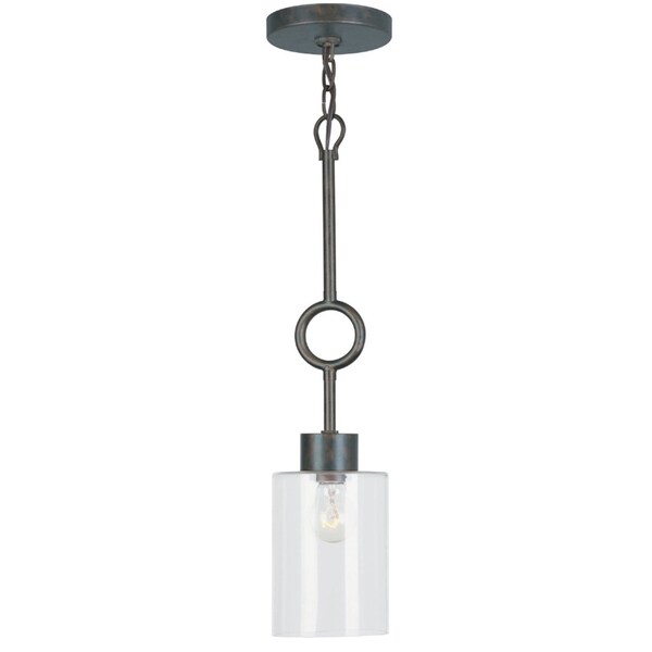 Crystorama Odette 1-light Mini Pendant in English Bronze