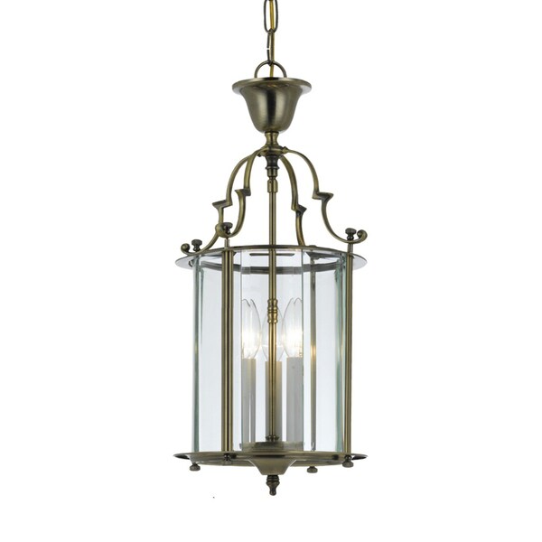 Camden 3-light Pendant in Antique Brass