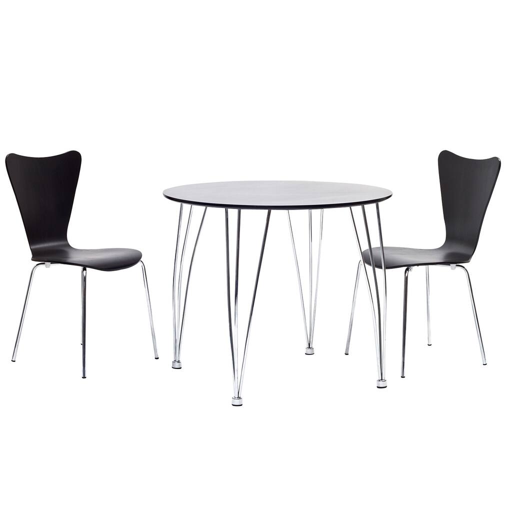 Black Dining Table and Chair Set