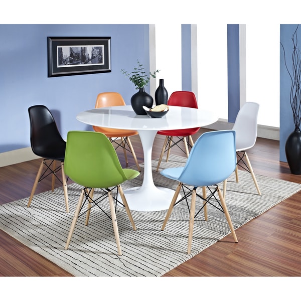 Shop Tulip Dining Table and Chairs Free Shipping Today Overstock