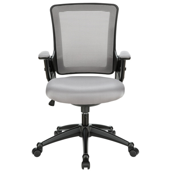 Shop Black/ Grey Padded Seat Office Chair - Overstock ...