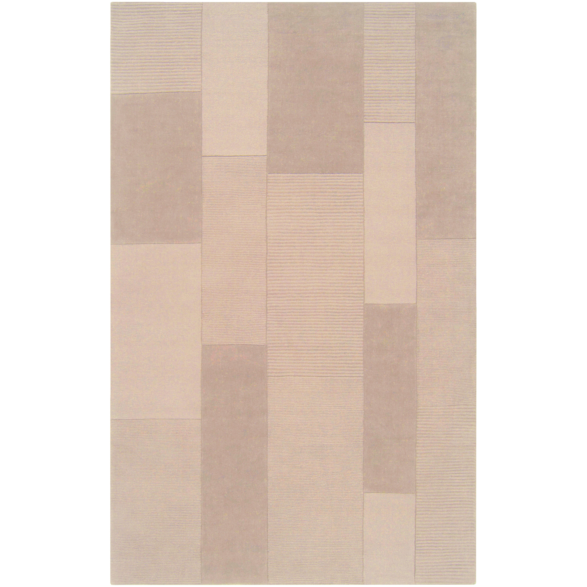 Hand crafted Solid Casual Beige Gateway Wool Rug (2 X 3)