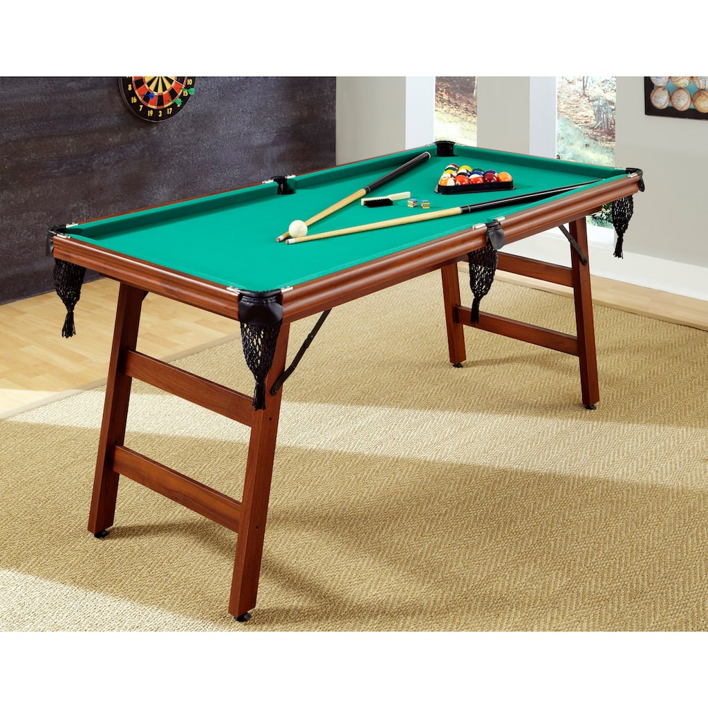 The Real Shooter' 6 foot Pool Table by Home Styles - Green/Brown