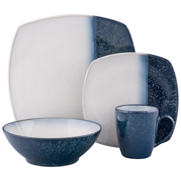 Sango Blue Metallics 16-piece Dinnerware Set - 14672071 - Overstock ...