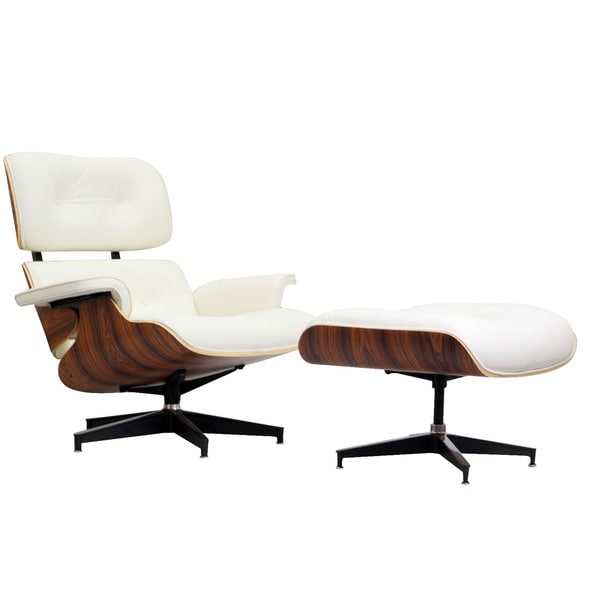 eames style lounge chair white