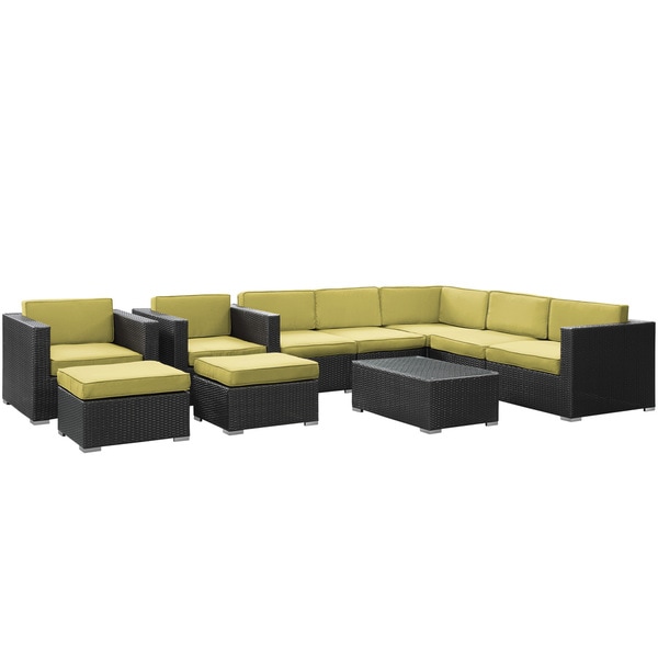 Shop Avia Outdoor Wicker Patio 10-piece Sectional Sofa Set ... Shop Avia Outdoor Wicker Patio 10-piece Sectional Sofa Set ... on Safavieh Outdoor Living Granton 5 Pc Living Set id=54367