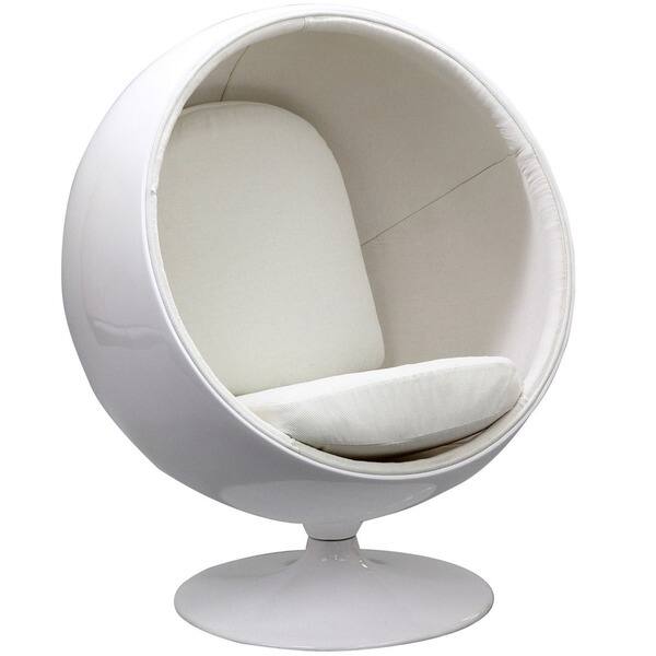 Shop Eero Aarnio Style Ball Chair In Blue Free Shipping Today