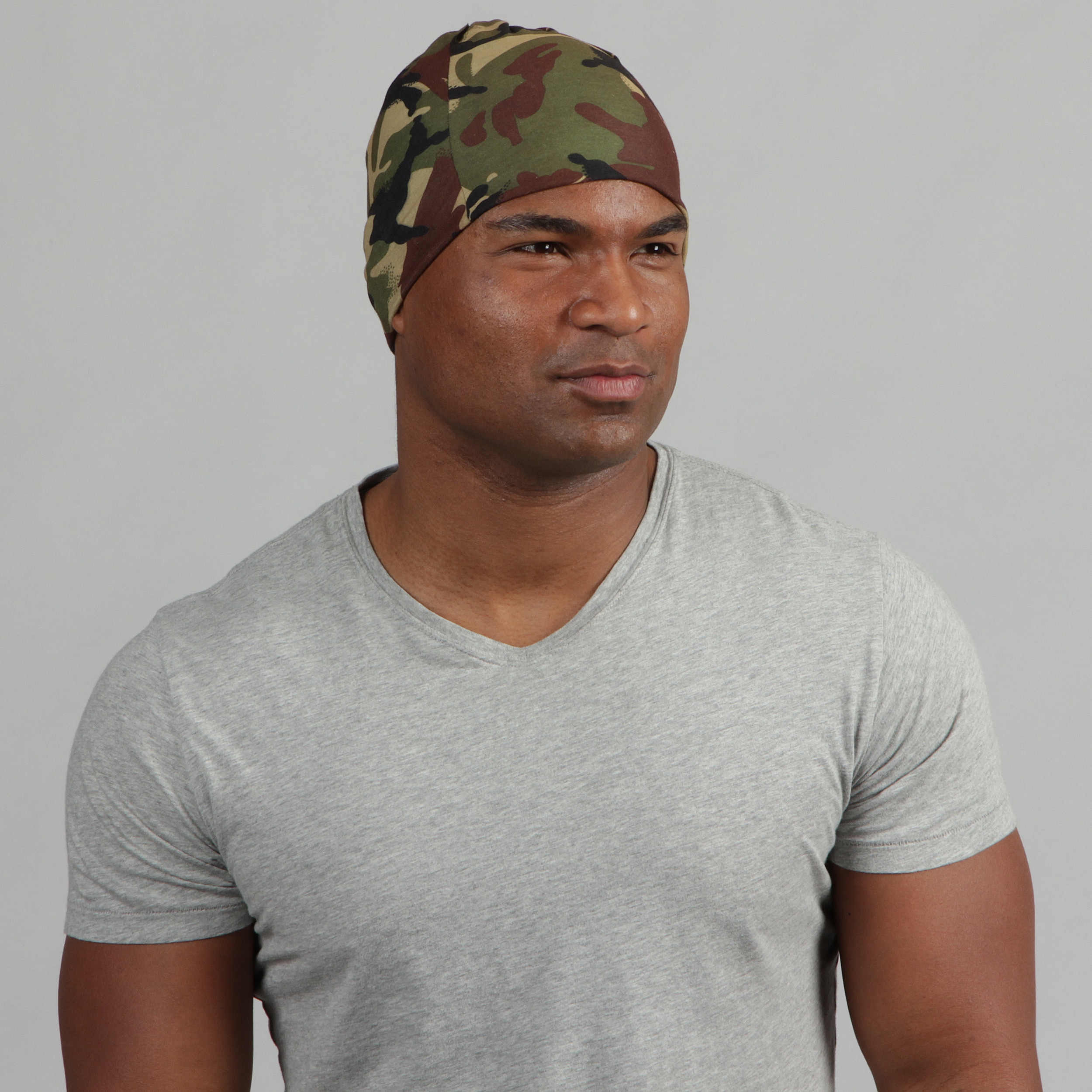 O3 Obersee Adult Rag Tops Green Camo Convertible Headwear Green Size One Size Fits Most