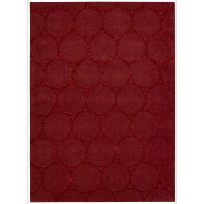 Nourison Monterey Area Rug - 3' 6" x 5' 6" - Red - Rectangle