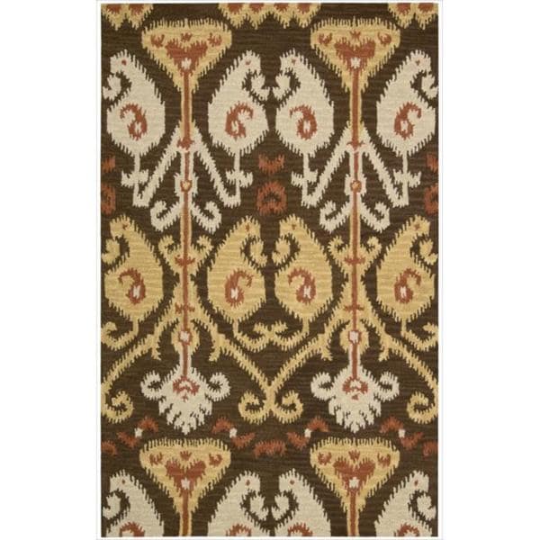 Nourison Hand tufted Siam Chocolate Rug (8' x 10'6) Nourison 7x9   10x14 Rugs