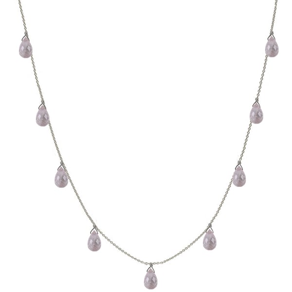 Shop Handmade Ashanti Rose Quartz Briolette Necklace (sri Lanka) - Free 