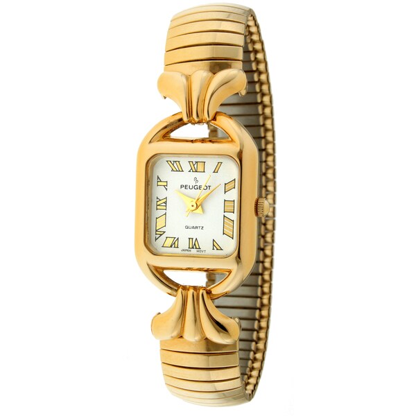 Peugeot Womens Goldtone Stainless Steel Expansion Watch